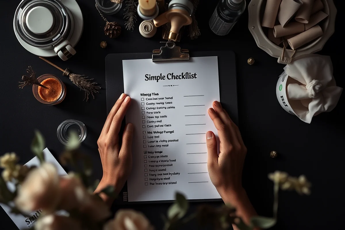wedding planning simple checklist — Wedding Planning Simple Checklist (the finished result)