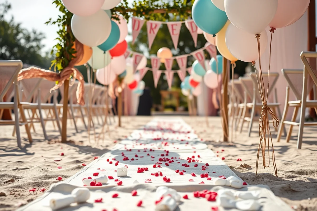 outdoor wedding aisle runner — Outdoor Wedding Aisle Runner (step by step)
