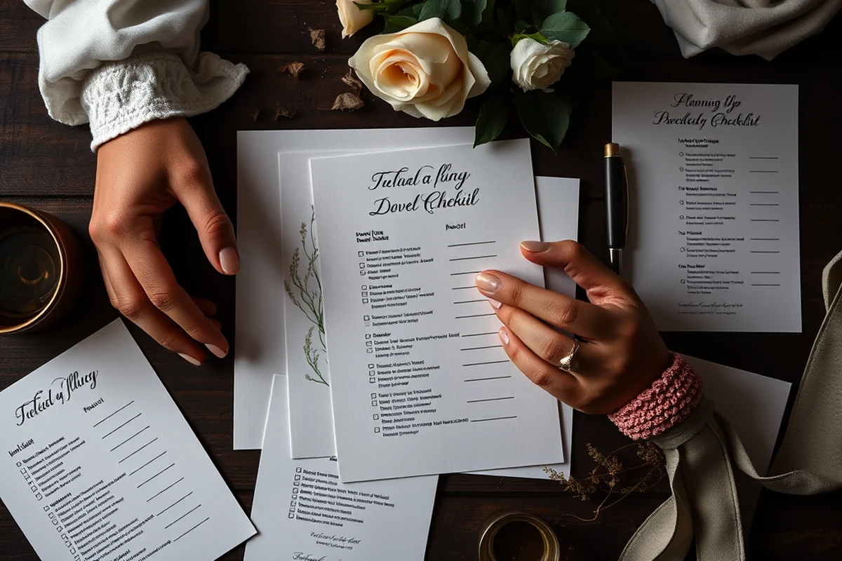 planning a wedding checklist printable — Planning A Wedding Checklist Printable (the finished result)