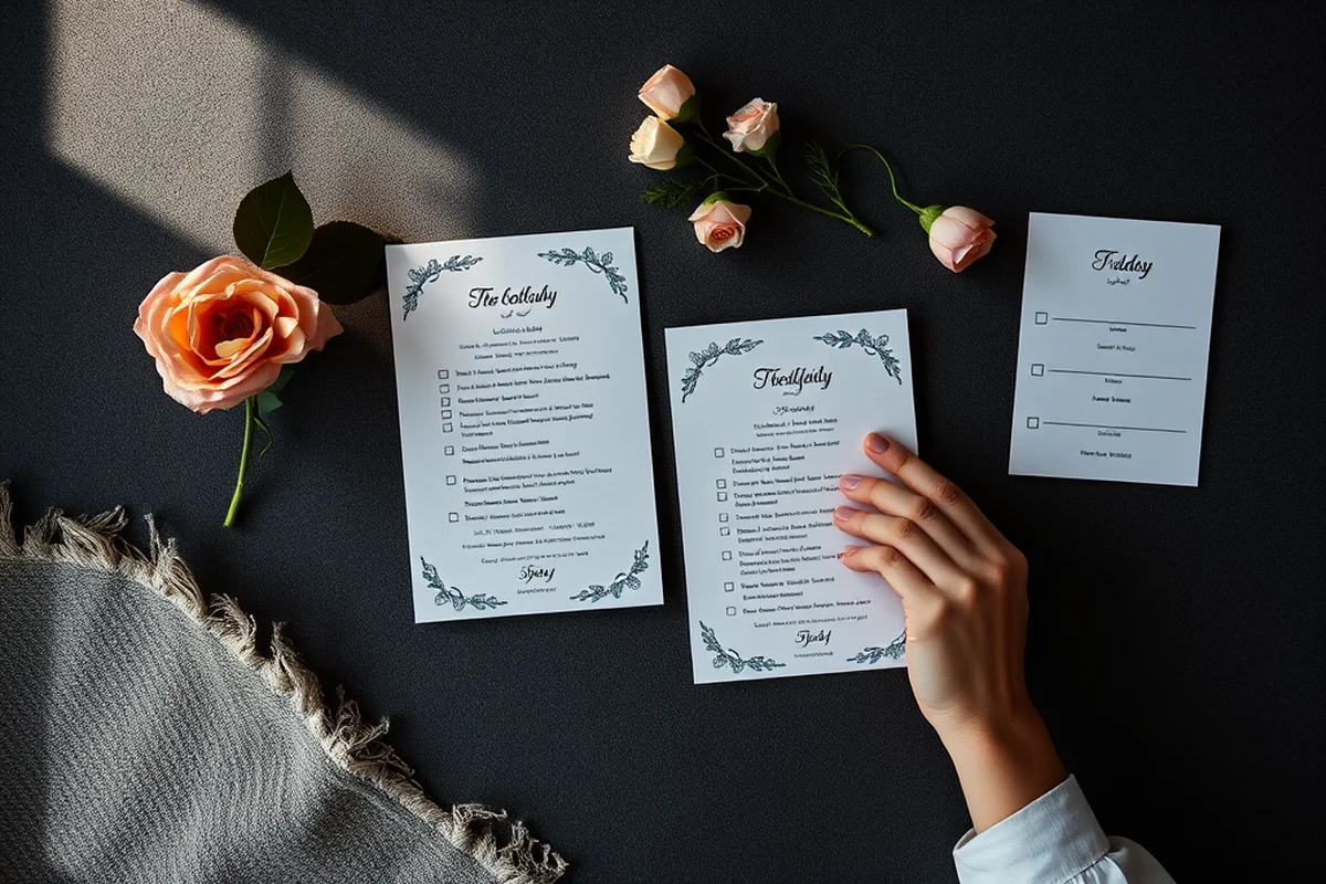easy wedding checklist — Easy Wedding Checklist (the finished result)