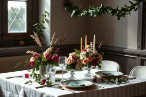 Garden Wedding Table Centerpieces