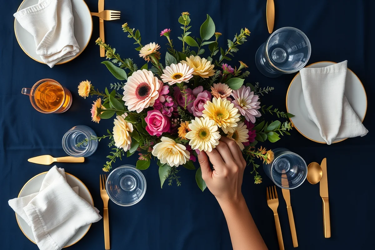 garden wedding table centerpieces — Garden Wedding Table Centerpieces (the finished result)