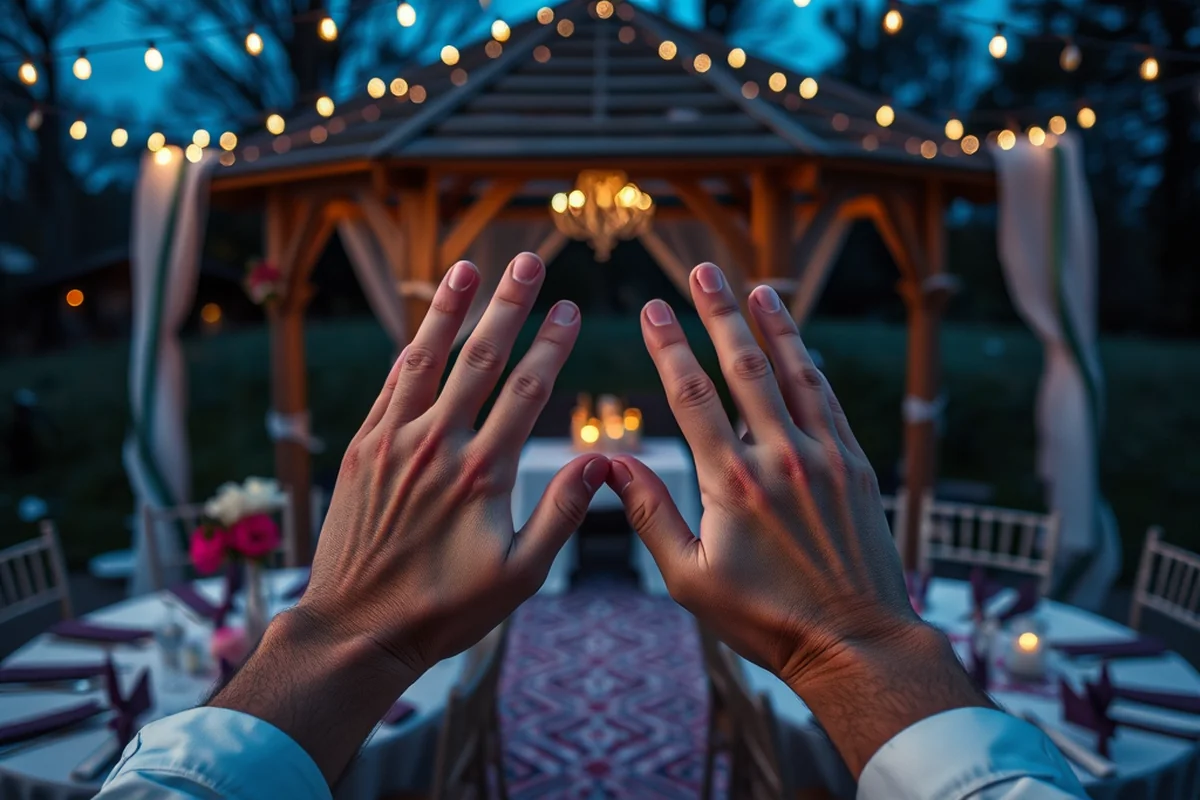 outdoor wedding venue with gazebo — Outdoor Wedding Venue With Gazebo (the finished result)