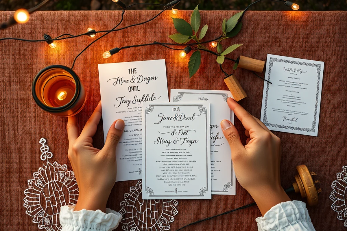 outdoor wedding with string lights — Outdoor Wedding With String Lights (the finished result)