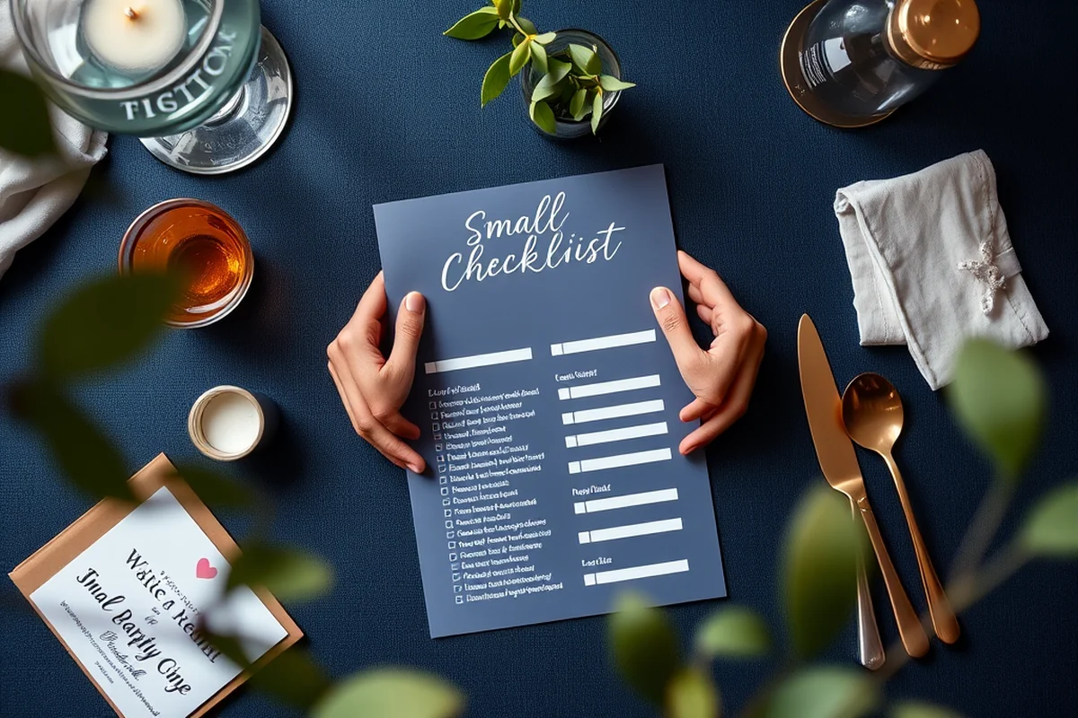 small wedding planning checklist — Small Wedding Planning Checklist (the finished result)