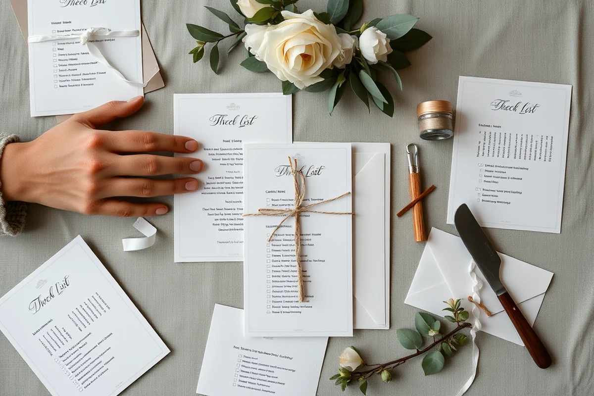 wedding check list — Wedding Check List (the finished result)