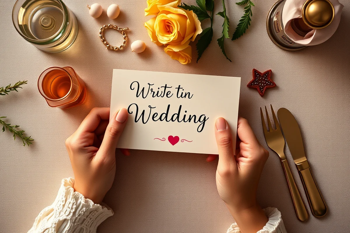 what to write in wedding card — What To Write In Wedding Card (the finished result)