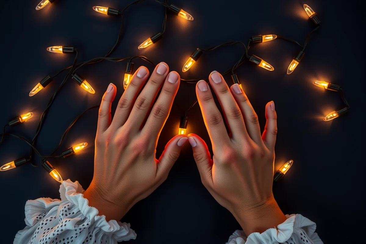outdoor wedding string lights — Outdoor Wedding String Lights (the finished result)