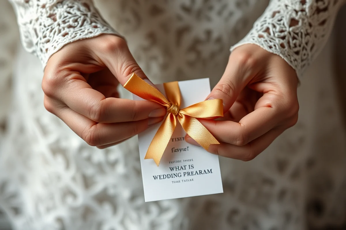 what is wedding program — What Is Wedding Program (step by step)